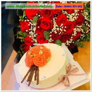Combo Bánh Kem & Hoa Tươi - MM132